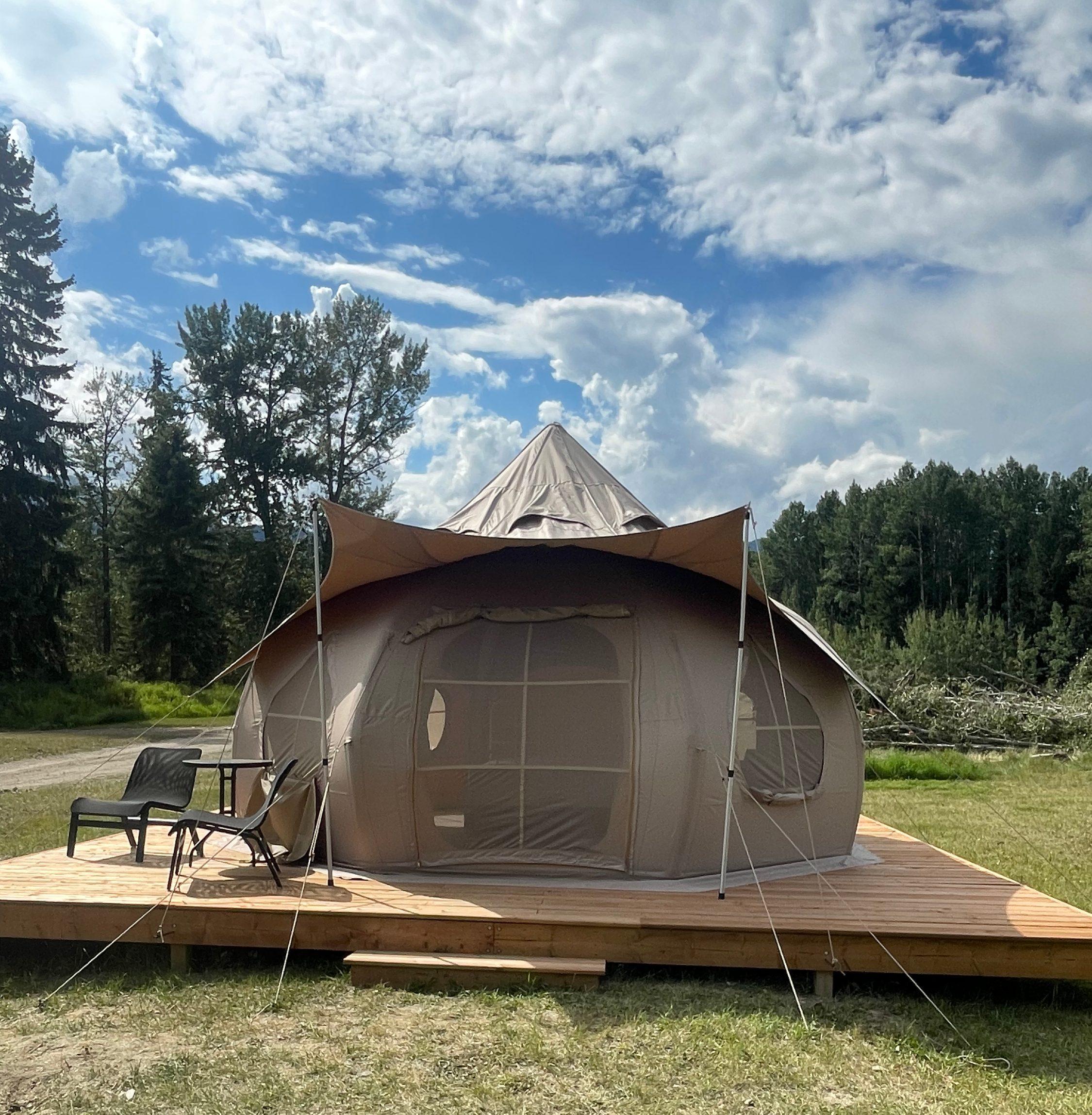 Selkirk Yurt in the campground